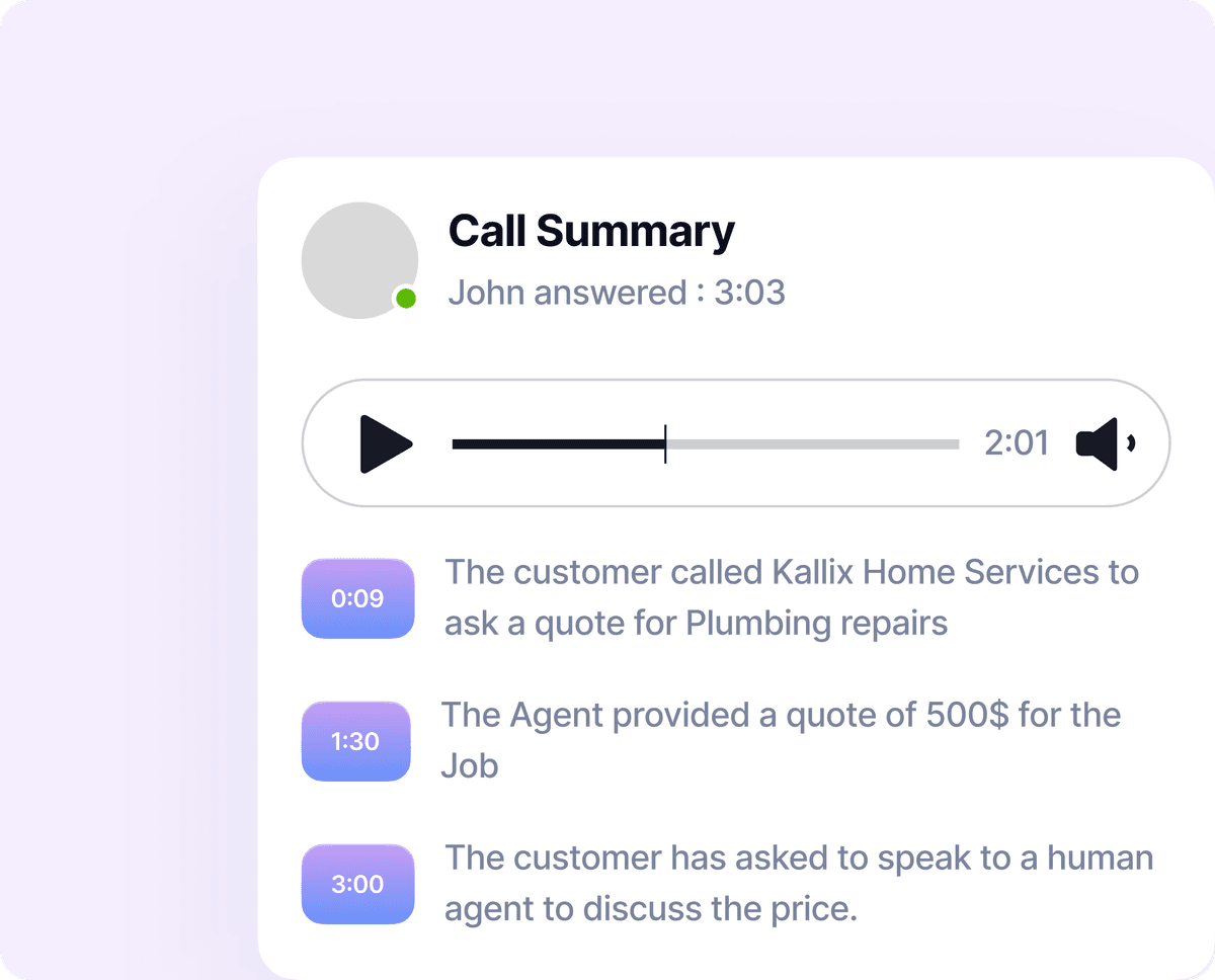 Smart Human Handoff - visual demonstration of AI workflow step