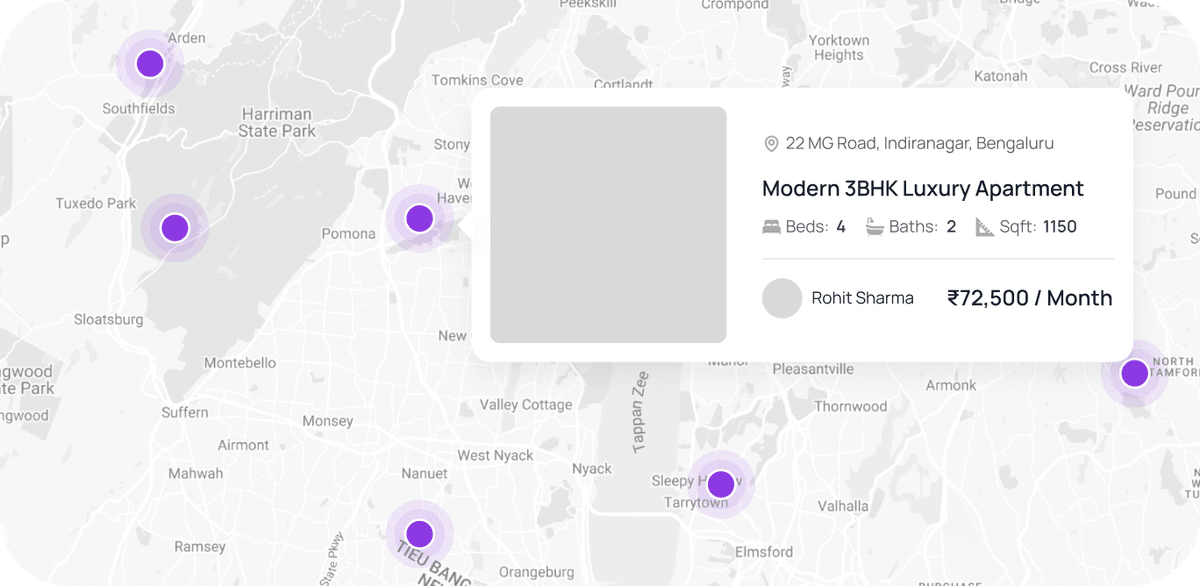 Instant access to property information dashboard interface